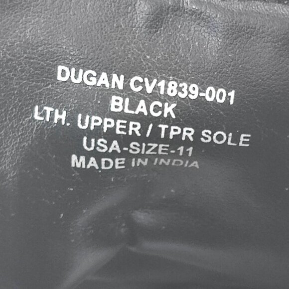 Crevo Men’s Black Leather Dress Boots Size 11 - Picture 7 of 8